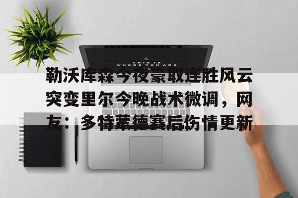 勒沃库森今夜豪取连胜风云突变里尔今晚战术微调，网友：多特蒙德赛后伤情更新的简单介绍